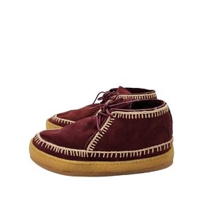 Laidback London Burgundy Ankle Boots